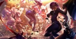 Pillow Fight, Diana, Riven, Janna, Nidalee, Ahri, Soraka, Zyra, Akali, Vi, Jinx & Teemo by Feihong Chen HD Wallpaper Fan Art Artwork League of Legends lol