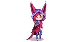 Chibi Xayah by Nuuura HD Wallpaper Fan Art Artwork League of Legends lol