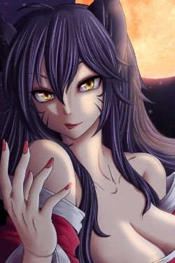 Ahri by mokalala HD Wallpaper Background Fan Art Artwork League of Legends lol