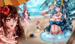 Ahri, Sona, Lulu & Annie by YoiYoi HD Wallpaper Fan Art Artwork League of Legends lol