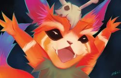 Gnar Portrait by pearllyc HD Wallpaper Fan Art Artwork League of Legends lol