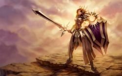 Classic Leona Splash Art League of Legends Artwork Wallpaper lol