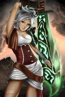 Riven by Z-Duke HD Wallpaper Background Fan Art Artwork League of Legends lol