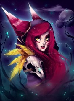 Xayah by Piannen HD Wallpaper Fan Art Artwork League of Legends lol