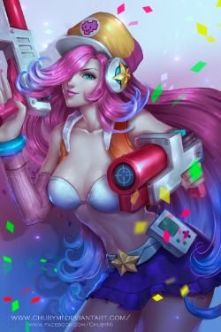 Arcade Miss Fortune by ChubyMi HD Wallpaper Fan Art Artwork League of Legends lol