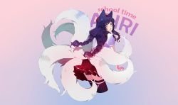 School Girl Ahri (Akadamy) League of Legends Artwork HD Wallpaper lol Fan Art Artwork