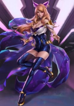 K/DA Ahri by Artgerm HD Wallpaper Background Fan Art Artwork League of Legends lol