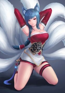 Ahri by YCLok League of Legends Artwork HD Wallpaper lol Fan ArtFan Art Artwork