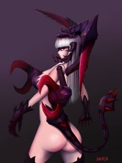 Sexy Female Cho'Gath by KARIA Gender Swap Bend HD Wallpaper Fan Art Artwork League of Legends lol