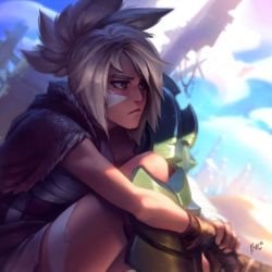 Riven by KNKL HD Wallpaper Fan Art Artwork League of Legends lol
