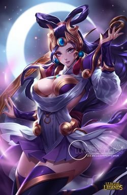 Lunar Goddess Diana by citemer HD Wallpaper Fan Art Artwork League of Legends lol