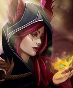 Xayah by Bariibie HD Wallpaper Fan Art Artwork League of Legends lol