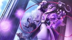Dog Walker Thresh & Wicked LeBlanc (Skin Concept) by VegaColors HD Wallpaper Fan Art Artwork League of Legends lol