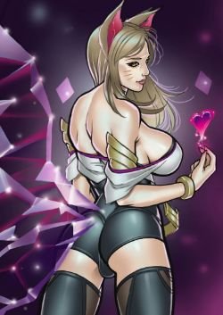 K/DA Ahri by nixminor K HD Wallpaper Background Fan Art Artwork League of Legends lol