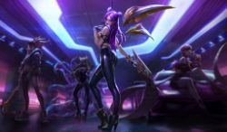 KDA Kai'Sa (2) Splash Art HD Wallpaper Background Official Art Artwork League of Legends lol