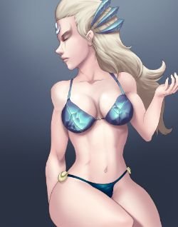 Pool Party Diana by RakinTor HD Wallpaper Fan Art Artwork League of Legends lol