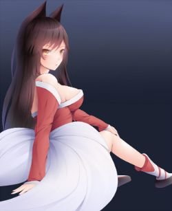 Ahri by キセノ (2) League of Legends Artwork Wallpaper lol