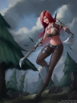 Katarina by tentank HD Wallpaper Fan Art Artwork League of Legends lol