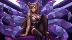 K/DA Ahri by Andalors HD 4k Wallpaper Background Fan Art Artwork League of Legends lol