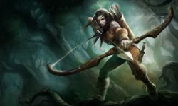 Woad Ashe Splash Art 4k HD Wallpaper Official Artwork League of Legends lol