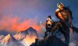Tryndamere & Ashe by arvalis HD Wallpaper Fan Art Artwork League of Legends lol