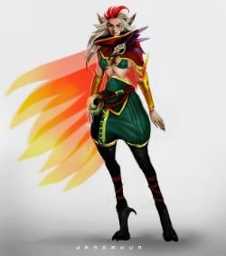Female Rakan by WANDAKUN Gender Swap HD Wallpaper Fan Art Artwork League of Legends lol