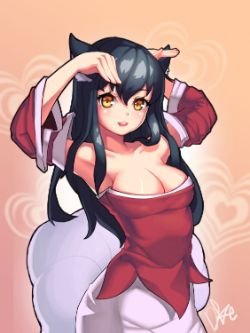 Ahri by DDUCK KONG (2) League of Legends Artwork HD Wallpaper lol Fan ArtFan Art Artwork