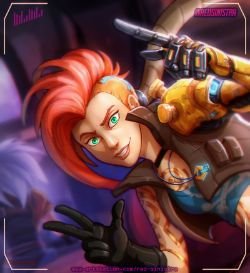 Odyssey Jinx by red-sinistra HD Wallpaper Background Fan Art Artwork League of Legends lol