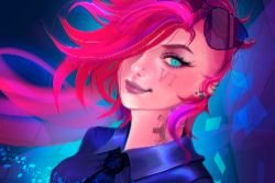 Officer Vi by Haeaswen HD Wallpaper Fan Art Artwork League of Legends lol HD Wallpaper Fan Art Artwork League of Legends lol