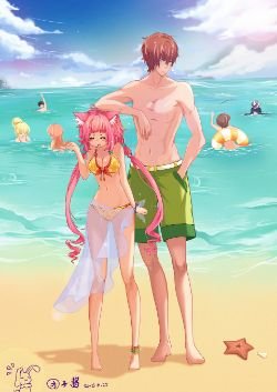 Pool Party Annie & Talon by 团子酱 League of Legends Artwork Wallpaper lol Fan Art