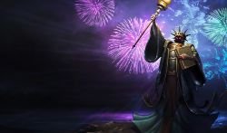Statue of Karthus Splash Art Chinese League of Legends Artwork Wallpaper lol