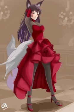 Ahri by CB League of Legends Artwork Wallpaper lol