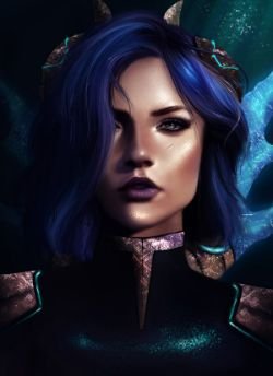 Irelia Portrait by Haeaswen HD Wallpaper Background Fan Art Artwork League of Legends lol