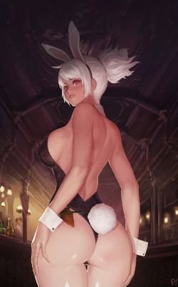Sexy Battle Bunny Riven by instantip HD Wallpaper Fan Art Artwork League of Legends lol