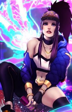 K/DA Akali by Christian Dave Gonzales HD Wallpaper Background Fan Art Artwork League of Legends lol