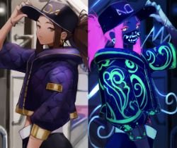 K/DA Akali by ヤオ HD Wallpaper Background Fan Art Artwork League of Legends lol