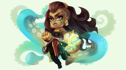 Chibi Illaoi by ERDJIE HD Wallpaper Fan Art Artwork League of Legends lol