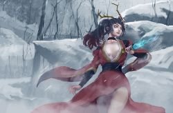 Blood Moon Akali Rework by Windami HD Wallpaper Background Fan Art Artwork League of Legends lol