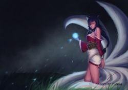 Ahri by ShiftIllust HD 4k Wallpaper Background Fan Art Artwork League of Legends lol