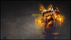 Scorched Earth Xerath by xRazerxD HD Wallpaper Fan Art Artwork League of Legends lol