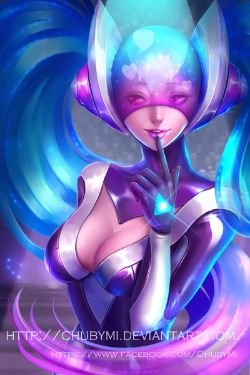 DJ Sona Ethereal by ChubyMi HD Wallpaper Fan Art Artwork League of Legends lol