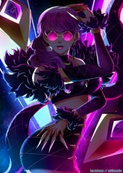 K/DA Evelynn by x0kuja0x HD Wallpaper Background Fan Art Artwork League of Legends lol