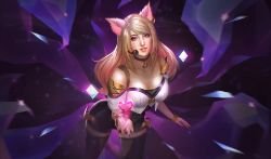 K/DA Ahri by Sheila Amajida HD Wallpaper Background Fan Art Artwork League of Legends lol
