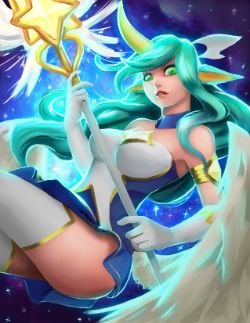 Star Guardian Soraka by ReaganLong HD Wallpaper Background Fan Art Artwork League of Legends lol