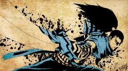 Paper Yasuo by Valkhar League of Legends Artwork Wallpaper lol