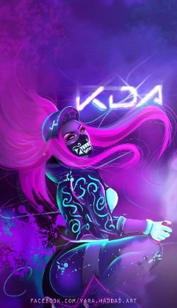 K/DA Akali by yarahaddad HD Wallpaper Background Fan Art Artwork League of Legends lol