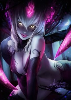 Evelynn Rework by Axsens HD Wallpaper Background Fan Art Artwork League of Legends lol