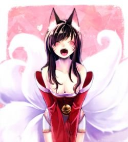 Ahri by MizoreAme (2) League of Legends Fan Art Artwork Wallpaper lol