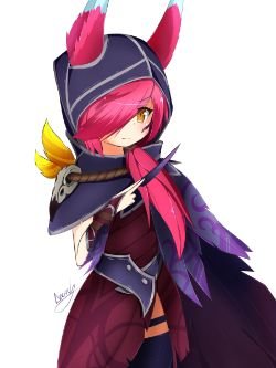 Xayah by anarchy HD Wallpaper Background Fan Art Artwork League of Legends lol