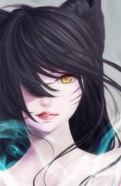 Ahri Portrait by Kairui League of Legends Artwork HD Wallpaper lolFan Art Artwork